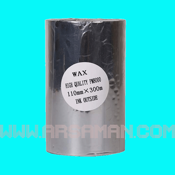 ریبون چاپ پرینتر لیبل 300×100 WAX