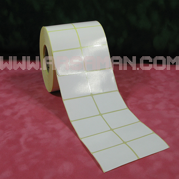 لیبل پشت چسب دار کاغذی 51×34